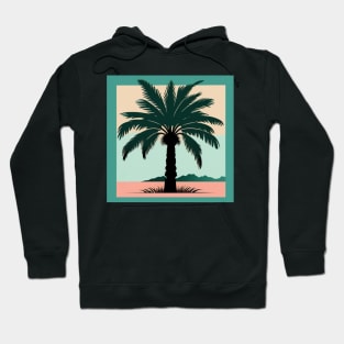 Palm Tree Print Hoodie